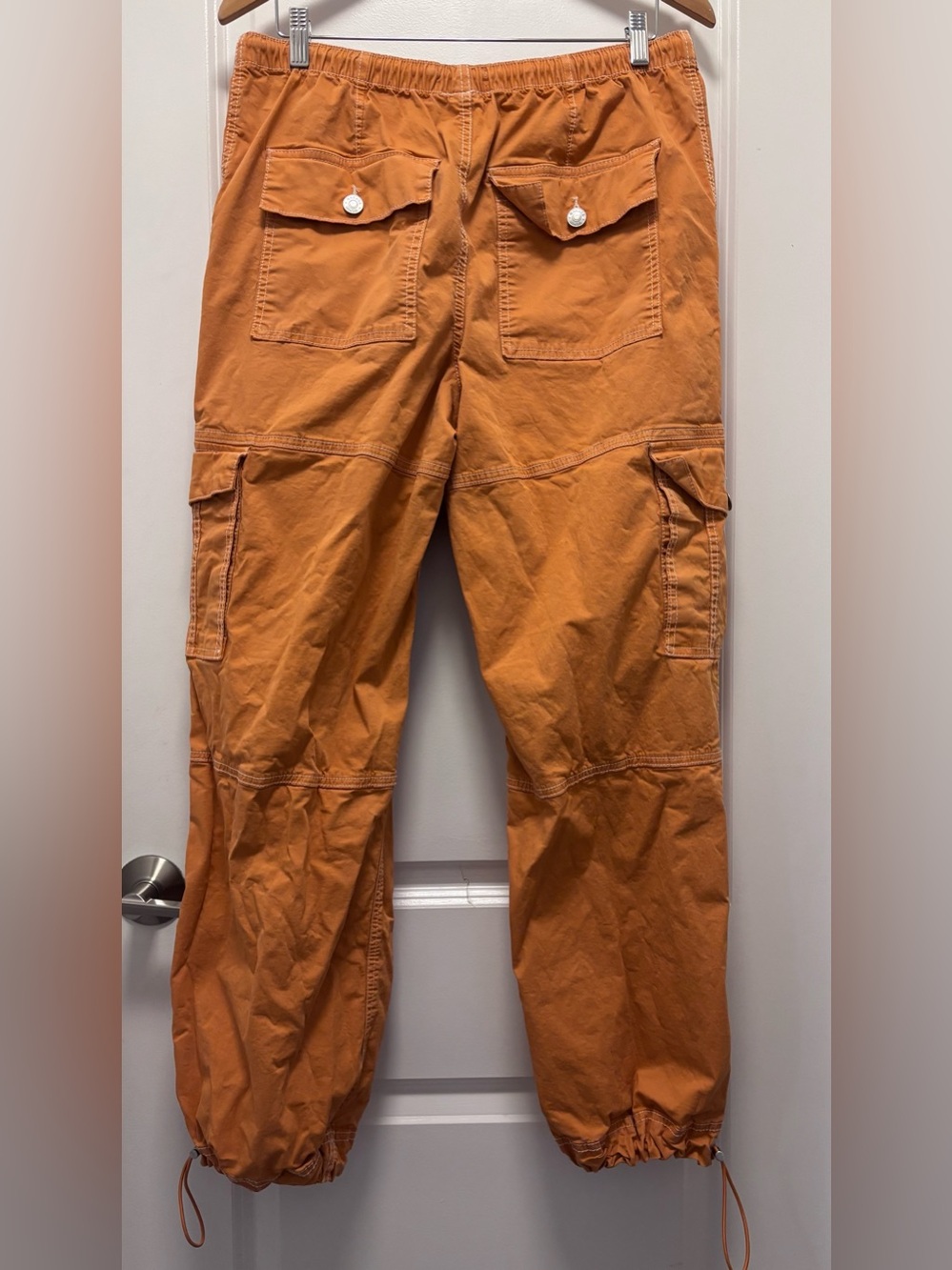 FREE w/ Purchase Garage Rust-Brown Cargo Joggers with Drawstring Waist - Picture 4 of 8